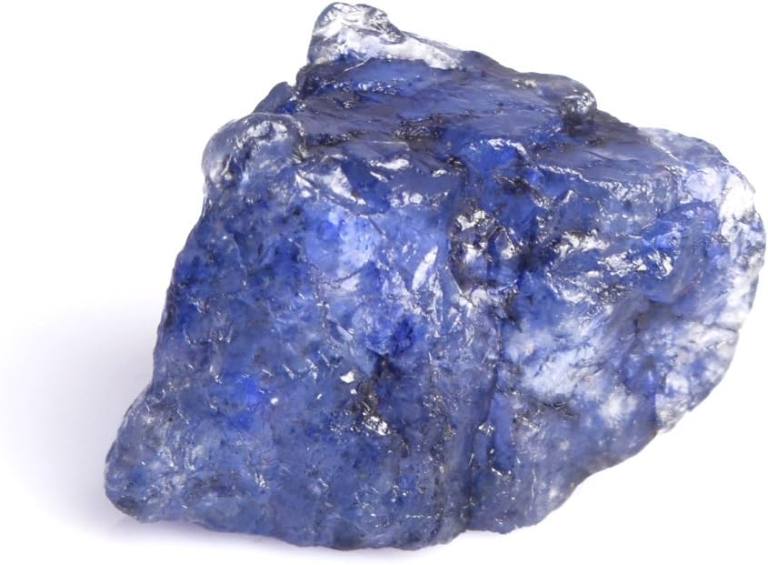 GEMHUB 18.90 Ct Rough Raw Sapphire Rock Crystals Natural Certified Blue Sapphire for Jewelry Making DP-717