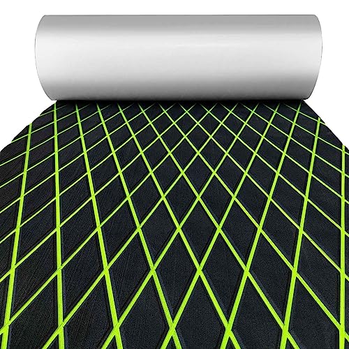 KXKZREN EVA Foam Boat Flooring Decking Sheet 6mm Thick Diamond Anti-Slip Marine Flooring Mat Self Adhesive Deck Pad for Bass Boat Yacht Motorboat RV Cooler Tops,47.2 x 94.5  27.6x74.8