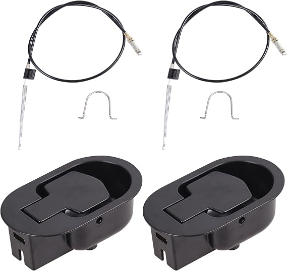 Metal recliner handle replacement, backrest tilt adjuster replacement parts, used for Ashley and most brands of sofa recliners to replace release handle puller, exposed cable length 4.9 inches (2 pcs)