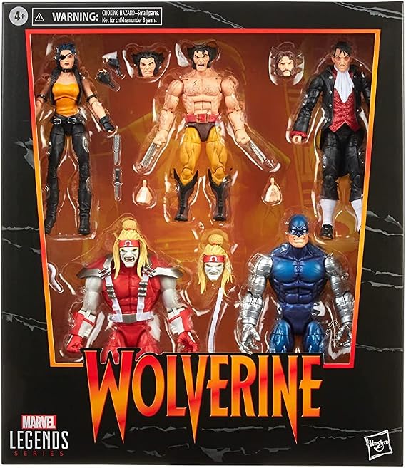 Marvel Legends Series Wolverine 5-Pack - Omega Red, Cyber, Callisto, Jason Wyngarde & 13 Accessories -