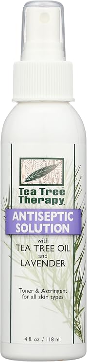 Tea Tree Therapy Antiseptic Solution Tea Tree Oil and Lavender, 4 Fluid Ounce