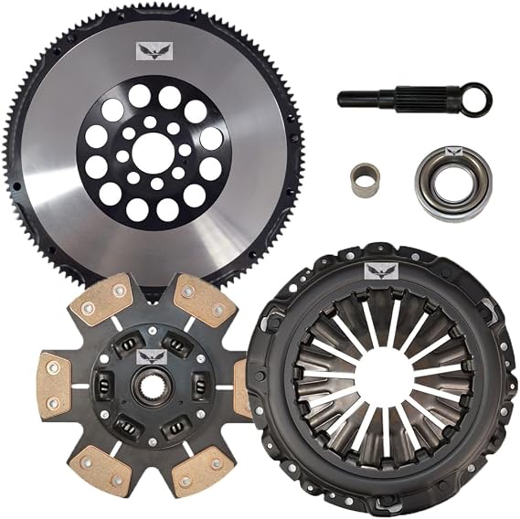 JDK Stage 3 MIBA Clutch Kit + Flywheel compatible with 2003 2004 2005 2006 Infiniti G35 2007 G35 2 Door Coupe 03-06 Nissan 350Z VQ35DE 3.5L