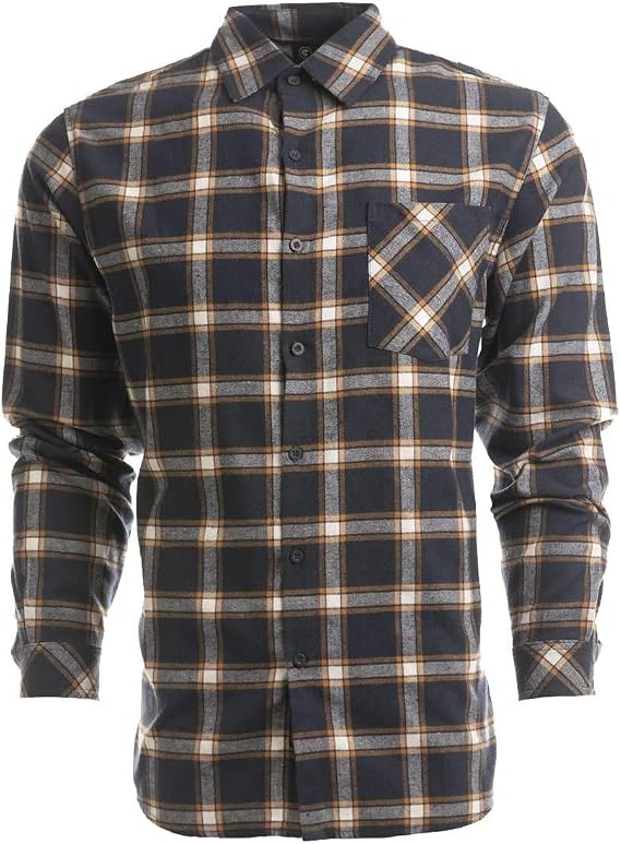 Burnside Open Pocket Long Sleeve Flannel Shirt