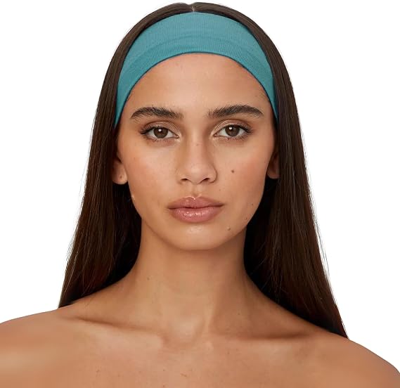 Hair Band - Elastic Anti-Slip Slim Flexible Cotton Absorbent Women's Headband Bandana, Unisex Spa Running Dance Yoga Pilates Cycling Fitness Hair Sweat Band Your Headband