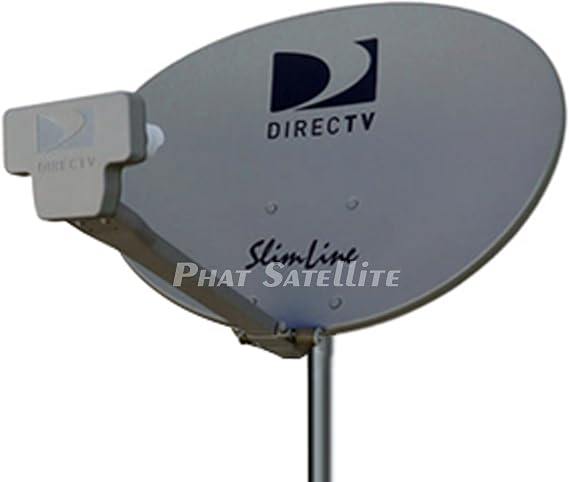 NEW - Complete KIT: Directv HD Satellite Dish w/Digital SWM3 DSWM3 LNB 20 Tuners + RG6 COAXIAL Cables Included Ka/ku Slim Line Dish Antenna SL3 Single Output