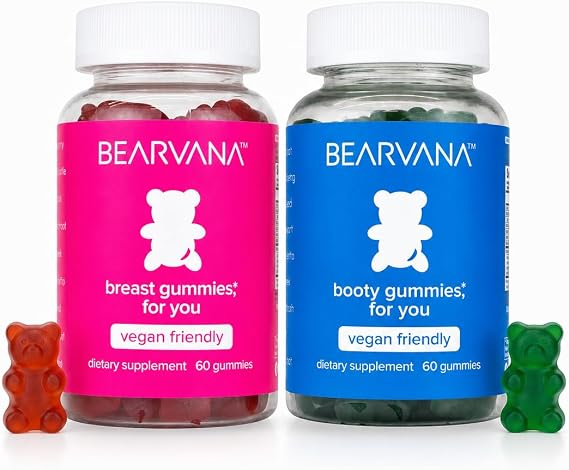 BEARVANA Top & Peach Support Women's Multivitamin Gummies, 120 CT(Berry)