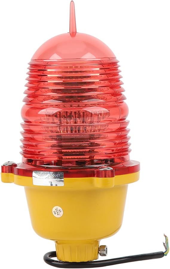 Aviation Obstruction Light Impact High Strength Warning Beacon Light for Marine (AC110V Constant On)