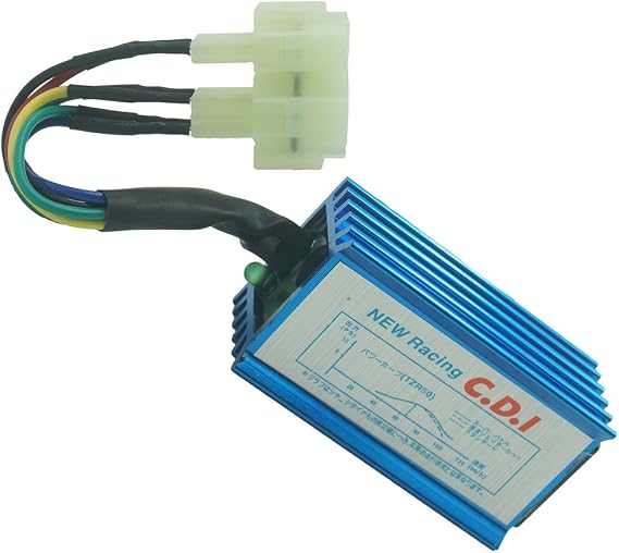 Glixal GY6 50cc 150cc High Performance Racing Blue CDI Box, No Rev Limit | Alloy, AC fired system, Fits 139QMB 152QMI 157QMJ Chinese Scooter Moped Go Kart ATV Quads