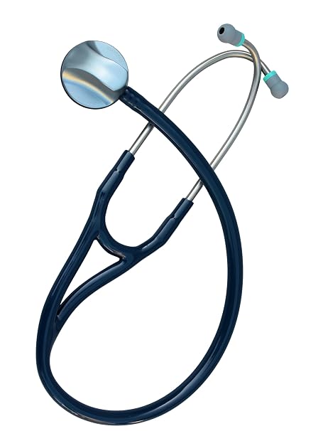 Specialist, Single Head Cardiology Stethoscope, Professional Quality, Classic Tube, K970 Blue