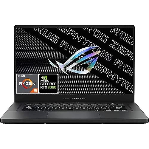 2021 Asus ROG Zephyrus G15 Gaming Laptop, 15.6 QHD 2560 x 1440 144Hz , AMD R9-5900HS, GeForce RTX 3060 Graphics, RGB Backlit Keyboard, Windows 10, Wi-Fi 6,  Cloth 16GB RAM | 1TB PCIe SSD