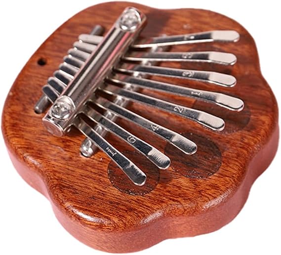 Mini Kalimba 8 Key Exquisite Finger Thumb Piano,Gift for Beginners Music Lovers Players,Cute Pendant Claw Easy to Use