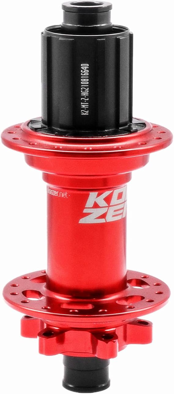 BestParts KOOZER XM390 Boost MTB Front Hub 32 Holes 32H 72HD Alloy 7075 High Strength Axle Disc Brake 15x110mm Thru Axle Red for Shimano 8-11s