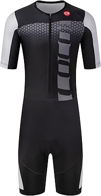 Coconut Ropamo CR Mens Cycling Clothing Set Short Sleeve Road Bike Skinsuits Outfit Cycling Jumpsuit with 3D Padded