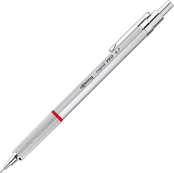 Rotring Rapid PRO Mekanik Kurşun Kalem, Gümüş, 0.7 mm