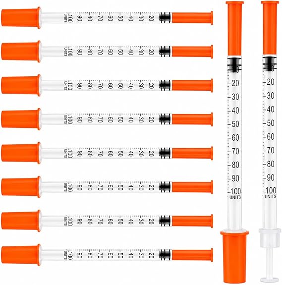 10 Pack 1ml Plastic Measuring Tool 31G 8mm Individually Sealed