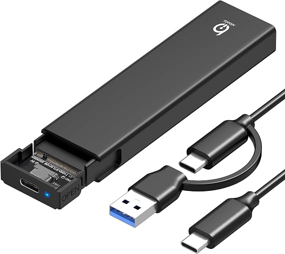M.2 NVMe SSD Enclosure, Tool-Free Installation, External SSD Reader