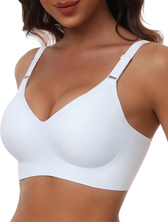 HORISUN No Underwire Seamless Full Coverage Bras for Women Regular & Plus
