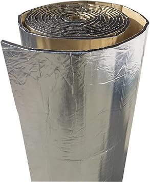 Heat Sound Deadening Deadener Insulation Mat,Car Noise Aluminum Heat Sound Deadening Insulation Mat, for Noise Control Acoustic Dampening Moistureproof Waterproof,25mm(thk),1 * 9M (9m2)