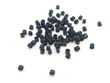 Dental Instrument Code Rings (500 Pack) Medical Grade Silicone, 4x6x5mm Autoclavable Silicone 135C/275F, Dental Color-Coding Bands for Dental & Medical Tools (Black)