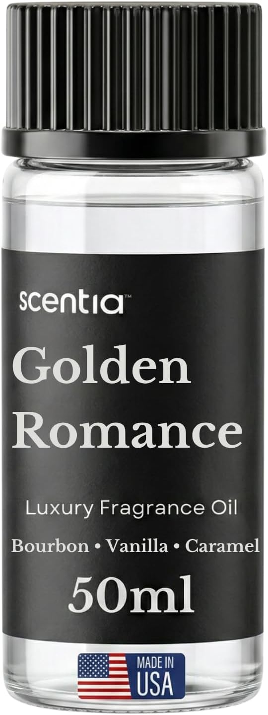 Golden Romance Diffuser Oil | Romantic Essential Aromatherapy Oil for Love and Date Night | Valentine Collection | 50 ml | 1.69 Fl Oz, Thanksgiving Gift