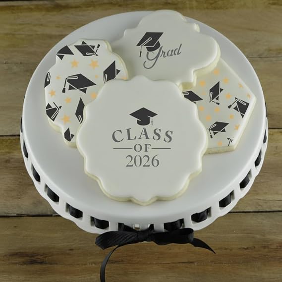Graduation Day Cookie Stencil Bundle 3-Pack | Grad Party Stencils for Cookies, Cupcakes, Cards, Paper, Fabric | Celebration for Class of 2026