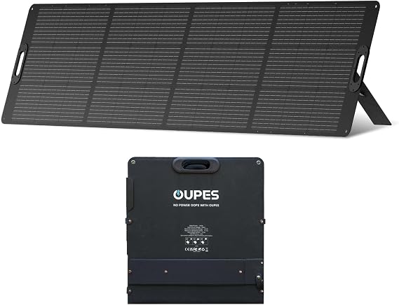 OUPES Portable Solar Panel 240W, Foldable Solar Power Panel for OUPES Power Stations, Ultra-Thin and Lightweight Design, High Conversion Efficiency (Cable 16.4 ft)