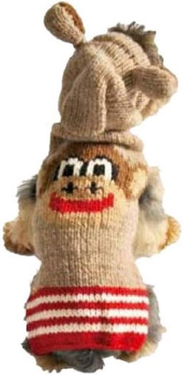 Chilly Dog Monkey Hoodie Dog Sweater, Small