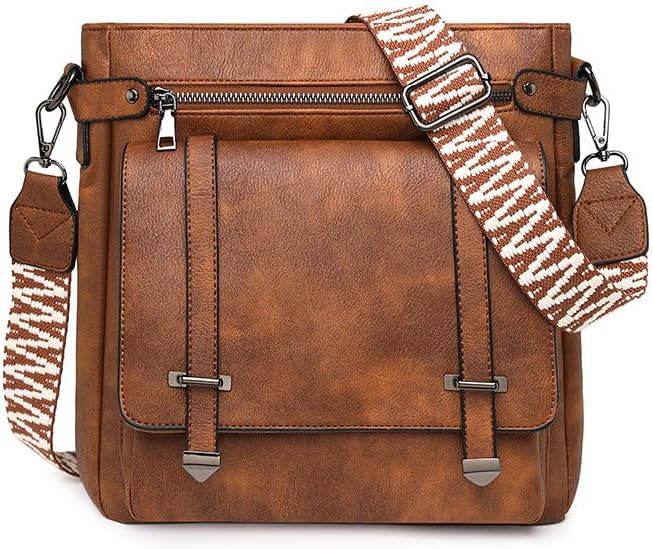 Fashion Crossbody Bag For Women Shoulder Bag Soft PU Leather Handbags Purses Multi Messenger Bag Tote