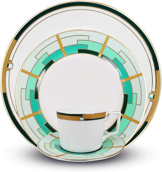 bone china dinnerware sets 16 piece dishes set for 4 kitchen dish set include 10.5 inch dinner plates 8 inch salad plates coffee cup and saucer