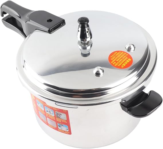 Pressure Cooker 8Qt Pressure Canner Fast Cooking Pot Canner Pot with Induction Base Locking System for Gas Stove Electric Induction Cooker (20CM/4L)
