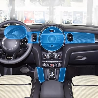 Car Interior Protection Film TPU Transparent self-Adhesive Paint Film Console Anti Scratch Sticker,for MINI Cooper 2021-2023