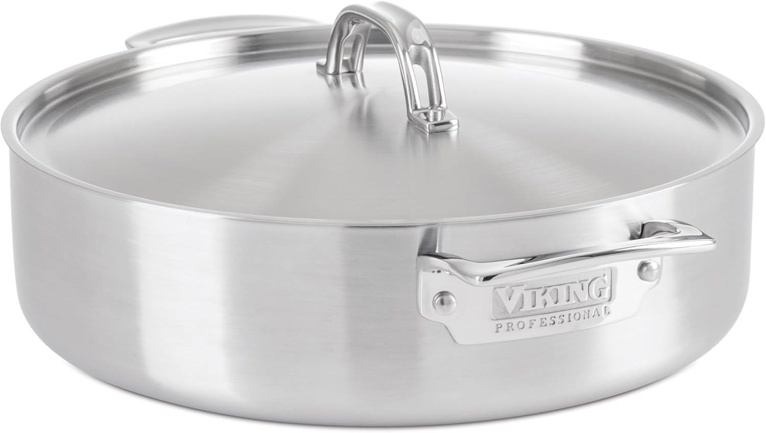 Viking Professional 5-Ply Stainless Steel Everyday Pan, 6.4 Quart