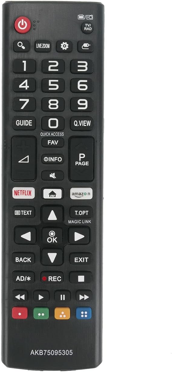 Universal Remote Compatible with TV Remote Control (All Models) Compatible with 32LM577BZUA and All Smart TV LCD LED 3D HDTV AKB75375604 AKB75095307 AKB75675304 AKB74915305