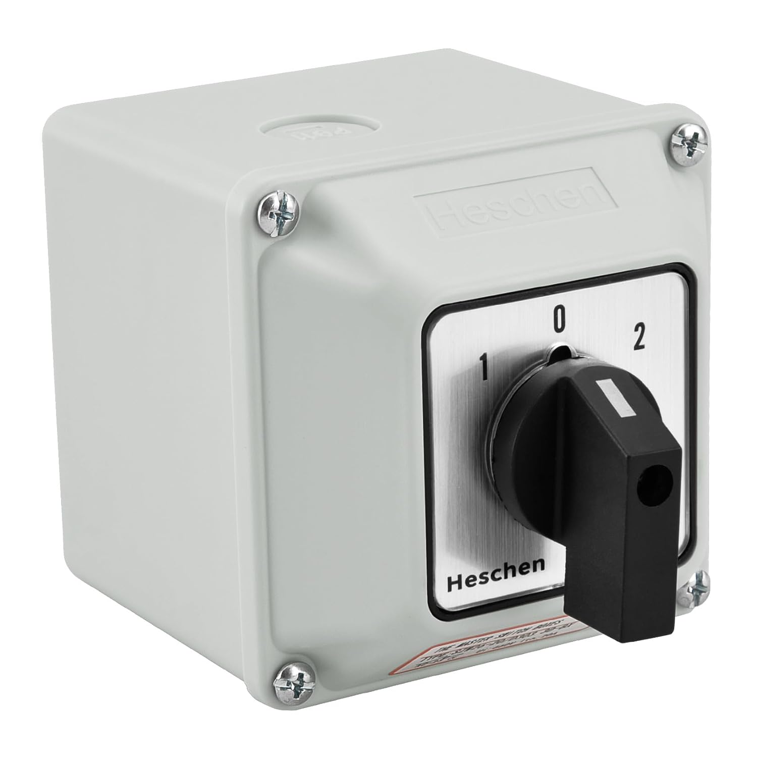 Heschen Universal Rotary Cam Selector Changeover Switch SZW26-20D303.3D-BX 660V 20A 3 Position 3 Phase 12 Terminals CE with Master Switch Exterior Box LW28-204 Bigger Box