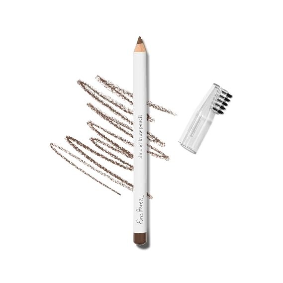 Ere Perez - Natural Almond Eyebrow Pencil | Supports Growth, Long-Lasting, Full Coverage | Coconut Oil + Vitamin E | Vegan, Cruelty-Free, Clean Beauty (Perfect, 0.04 oz | 1.1 g)