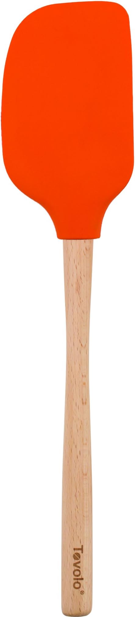 Tovolo Flex-Core Wood Handled Jumbo Spatula - Orange Peel