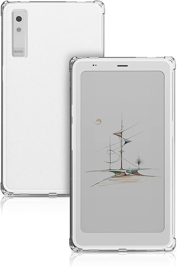 Case for Boox Palma 2 Pro,NOUKAJU E-Reader Protection Case with Pen Slot,Clear TPU,Drop-Resistant,Protection Cover for Boox Palma 2 Pro eBook Reader 6.1inch(Clear)