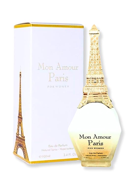 Mon Amour Paris Eau de Parfum 3,4 Fl. Oz. Pour Femme, Floral, Fruity Fragrance for Women.
