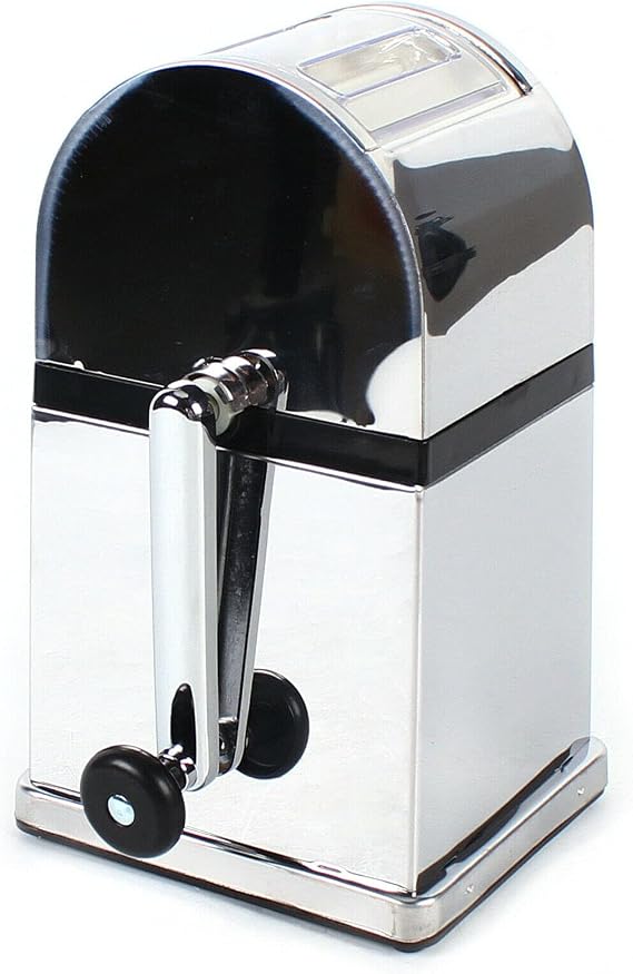 Portable Manual Ice Crusher, Stainless Steel Ice Crusher Shaver Machine for Home Bar Restaurant Party Cold Drinks