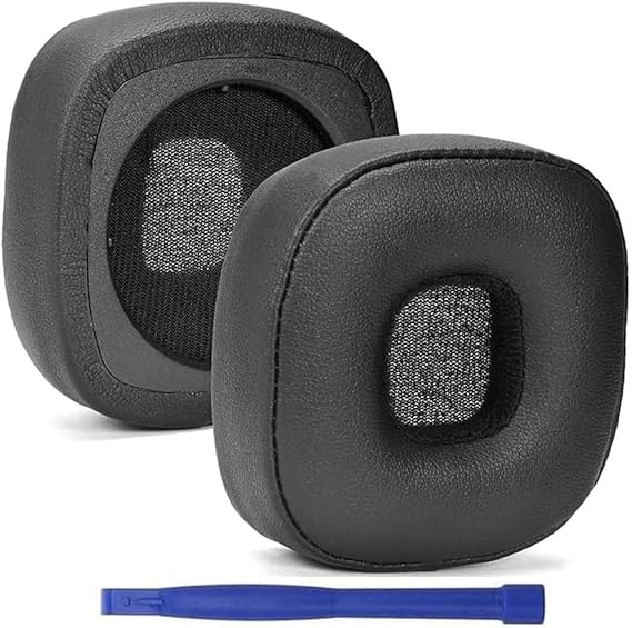 Major V 5 Kulak Pedleri, Yedek Bellek Köpüğü PU Deri Kulaklık Earpads Marshall Major V IV III 5 4 3 Kulaklık için Kulak Yastığı Pedi - Siyah