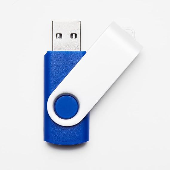 Lote al por mayor a granel de 128MB de unidad flash USB 2.0 azul Stick de memoria