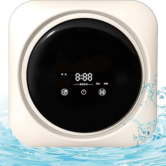Wall Mounted Washer Dryer,Fully Automatic Wall-Mounted Front Drum Washing Machine,Portable Wall Mounted Clothes Washing Machines,Electric Compact Washer
