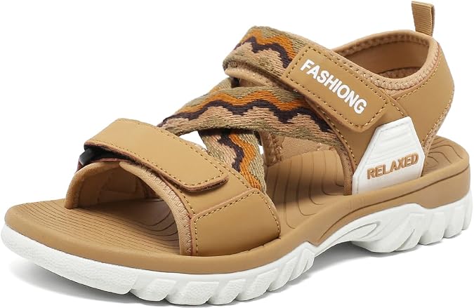 Women Orthopedic Walking Sandals with Arch Support Comfort Sport Hiking Recovery Sandals for Outdoor Cushioned Athletic Waterproof Adjustable Strap Camping Slide Sandals Summer Beach Water Shoes
