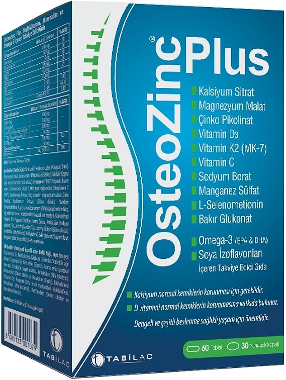OsteoZinc Plus 30 Capsules and 60 Tablets