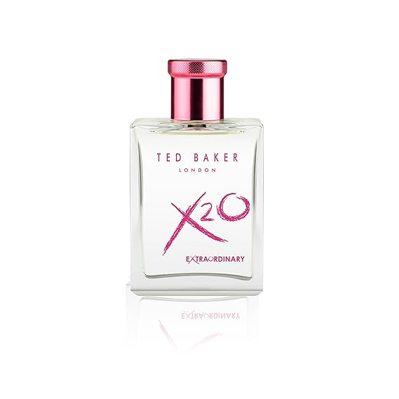 Ted Baker X20 Extraordinary Her Eau de Toilette, Fruity Floral, 3.38 fl oz | Ladies EDT with Grapefruit, Magnolia and Musk, Elegant Sophisticated. Long Lasting Scent, Vegan and Cruelty free