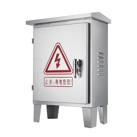 Outdoor Electrical Junction Box,Wall Mounted Weatherproof Metal Electronic Project Box,Universal Electric Equipment Enclosure Box with and Mounting Plates,Distribution Protection Box