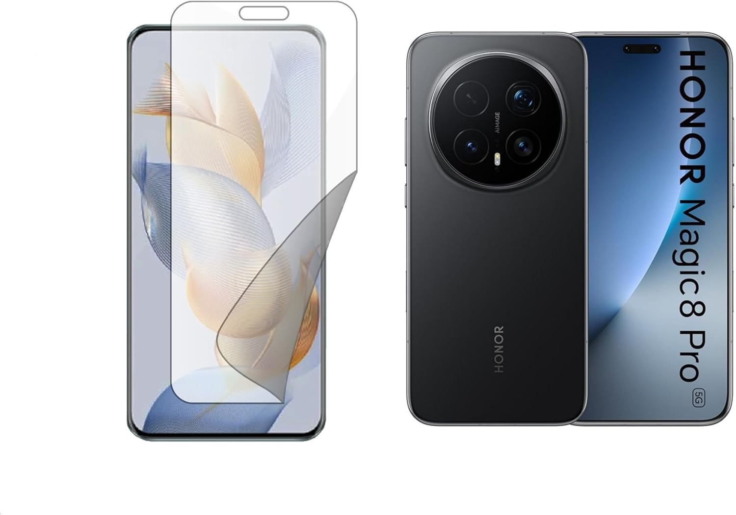 Honor Magic 8 Pro ile Uyumlu Mat Hidrojel Nano Film Ekran Koruyucu(Tempered Cam Değildir!)
