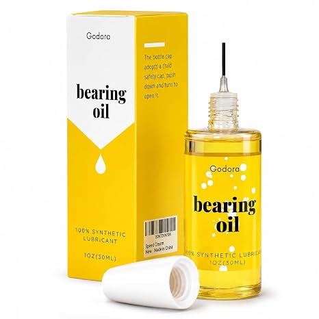 Premium 1 Ounce Skateboard Bearing Lubricant | Bearing Oil, High Grade Skate Bearing Lubricant, Super Smooth Bearing Lube for Skateboards, Longboards, Scooters and Roller Skates