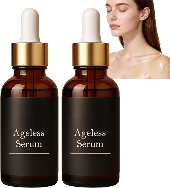 Ageless Serum Eye Lifting Cream, Smoothes Wrinkles and Fine Lines, Peptide Collagen Anti-Wrinkle Serum,Firms Skin, Lightweight Moisturizing, Anti-Aging Face Essence, for All Skin Types (2pcs)