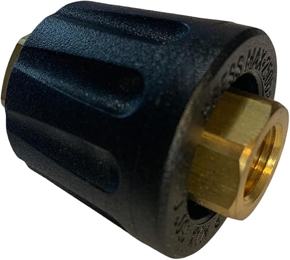 Pressure Washer Adjustable Nozzle Holder, Turn Collar To Adjust Nozzle Pressure Up Or Down Quickly, Fine-Tune Pressure with a Simple Twist for Precise Cleaning Control